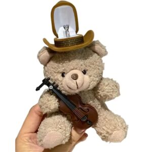 Коробочка футляр для обручки кільця плюшевий ведмедик